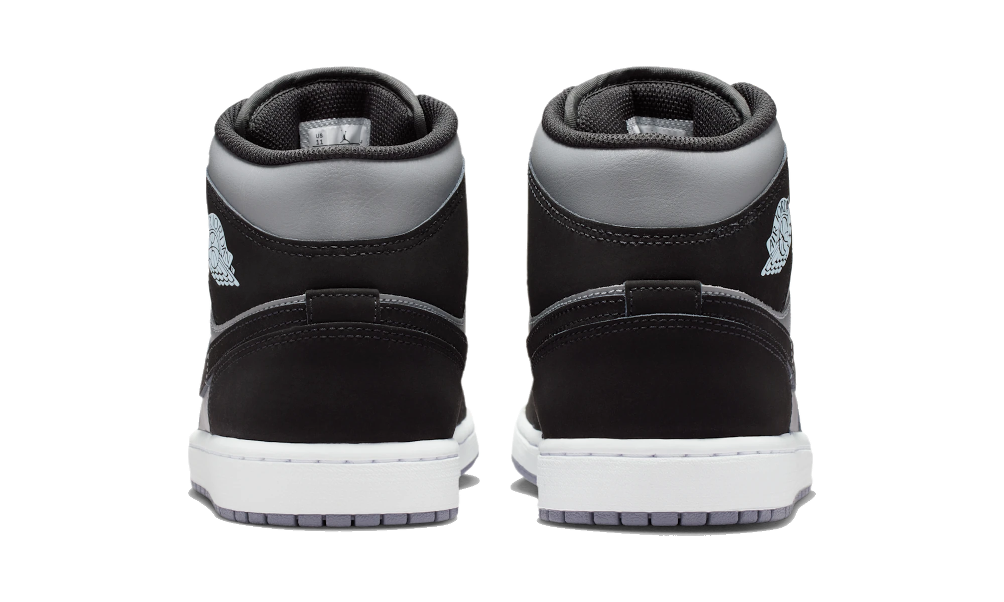 Air Jordan 1 Mid Black Cool Grey Light Armoury Blue