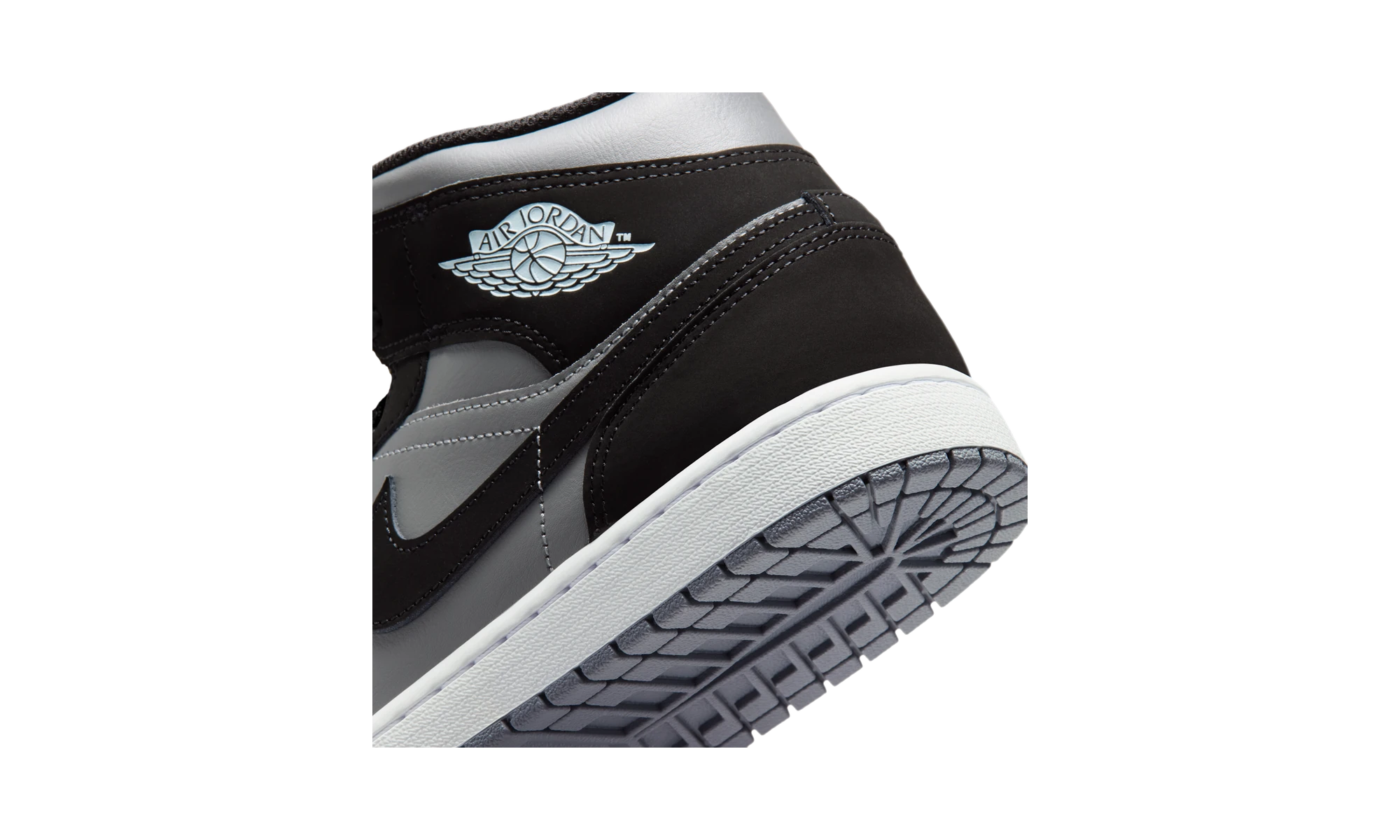 Air Jordan 1 Mid Black Cool Grey Light Armoury Blue