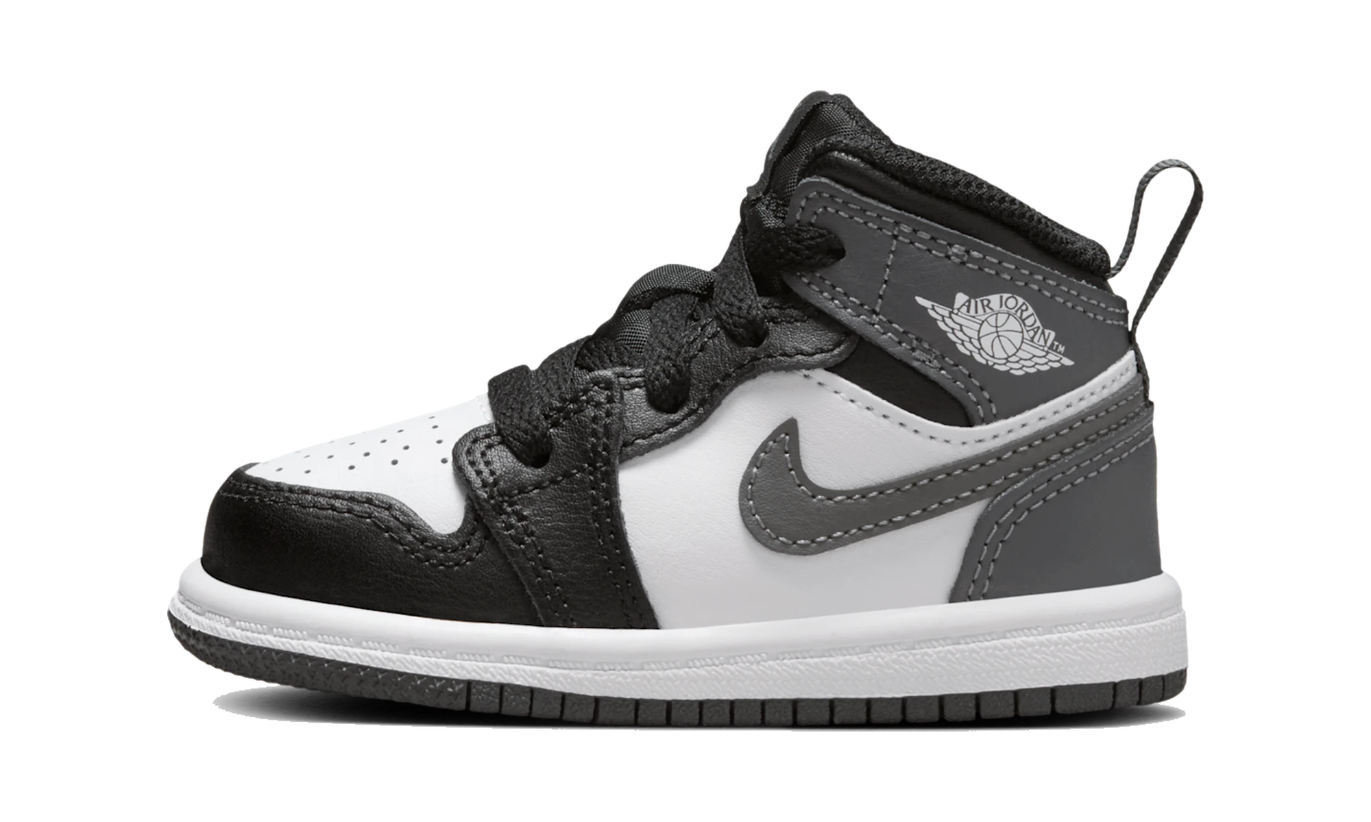 Air Jordan 1 Mid Black White Iron Grey (TD)