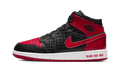 Air Jordan 1 Mid Bred Text