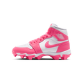 Air Jordan 1 Mid Cleat White Digital Pink