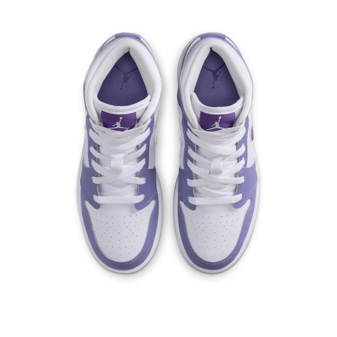 Air Jordan 1 Mid Dusty Amethyst White Court Purple, Dusty Amethyst/White/Court Purple (DQ8423-500)