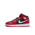 Air Jordan 1 Mid Gym Red Black White Swoosh
