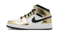 Air Jordan 1 Mid Metallic Gold Black White