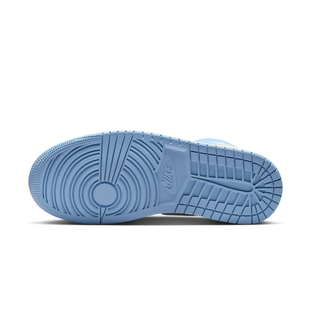 Air Jordan 1 Mid Psychic Blue Sail Coconut Milk - Sneak