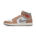 Air Jordan 1 Mid Rattan White College Grey