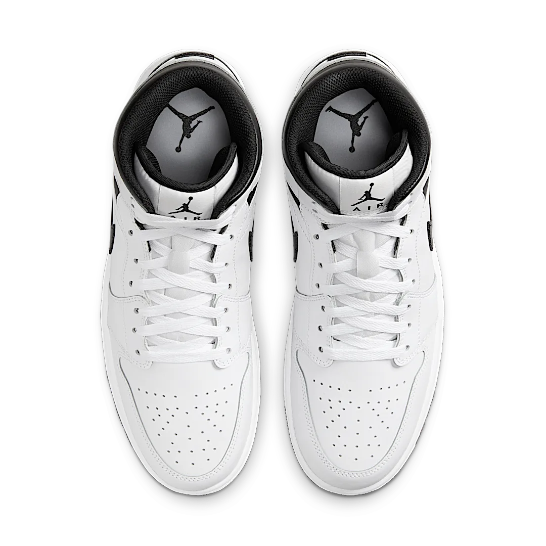 Air Jordan 1 Mid Reverse Panda, White/Black/White/Black (DQ8426-132 / DQ8423-132)
