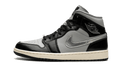 Air Jordan 1 Mid SE Black Metallic Silver