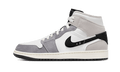 Air Jordan 1 Mid SE Craft White Cement Grey Black