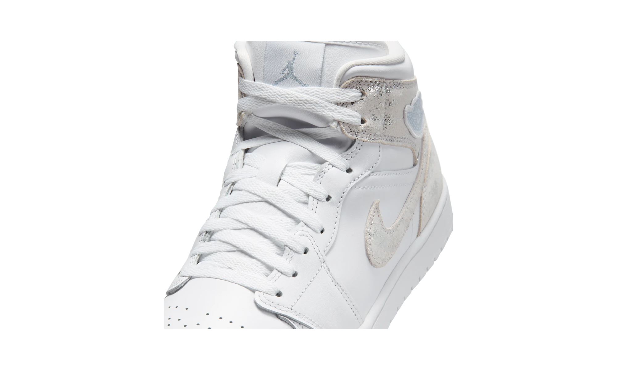 Air Jordan 1 Mid SE Distressed White Field Silver