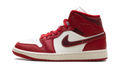 Air Jordan 1 Mid SE Red Cracked Leather