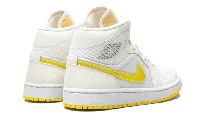 Air Jordan 1 Mid SE Voltage Yellow, Sail/Light Voltage Yellow II/White (DB2822-107)