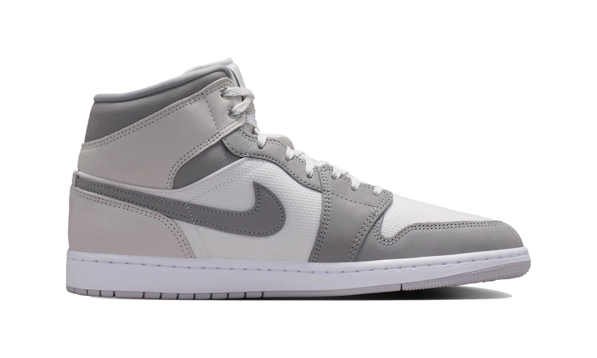 Air Jordan 1 Mid SE White Phantom Sail Light Smoke Grey