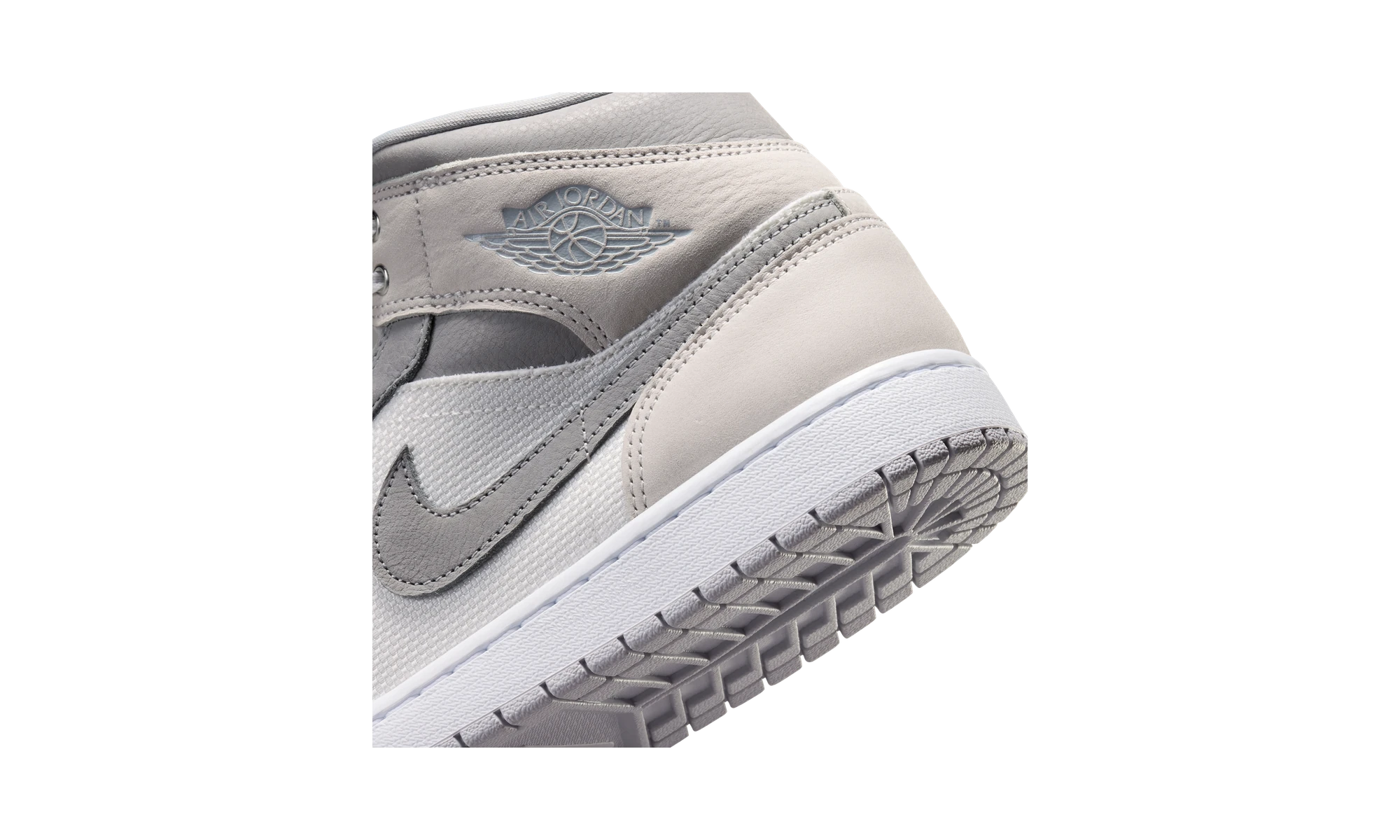 Air Jordan 1 Mid SE White Phantom Sail Light Smoke Grey