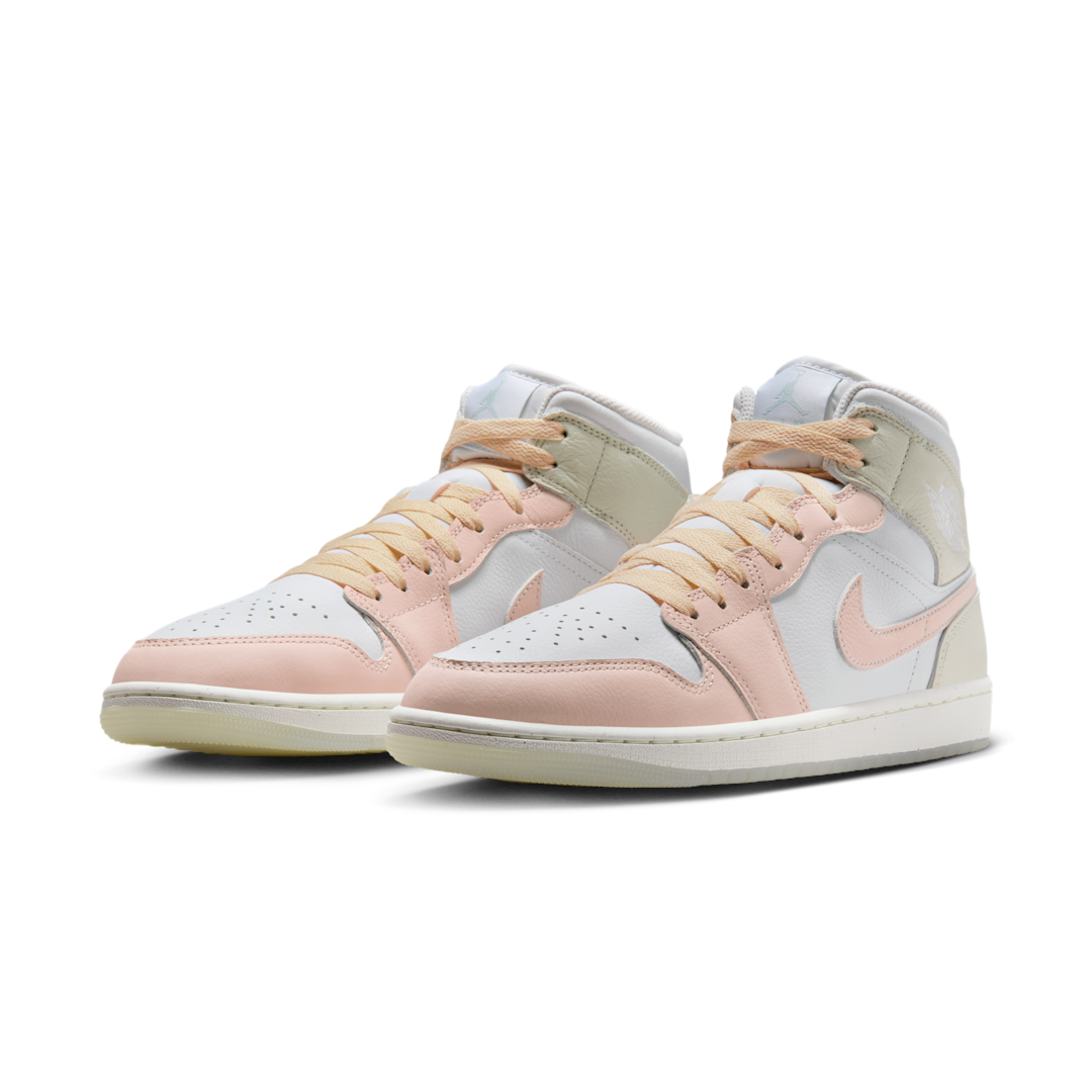 Air Jordan 1 Mid SE White Sea Glass Glacier Blue Guava Ice