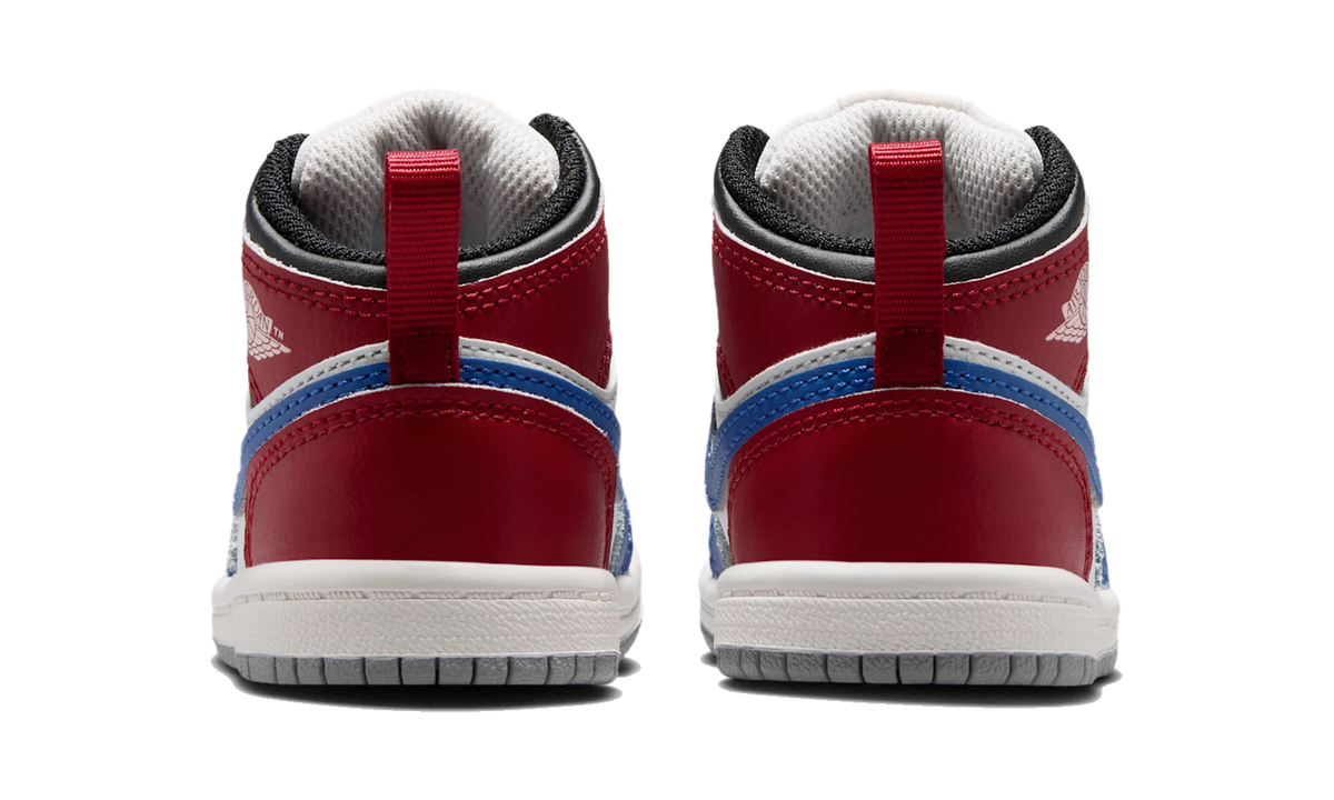 Air Jordan 1 Mid True Blue Varsity Red (TD)