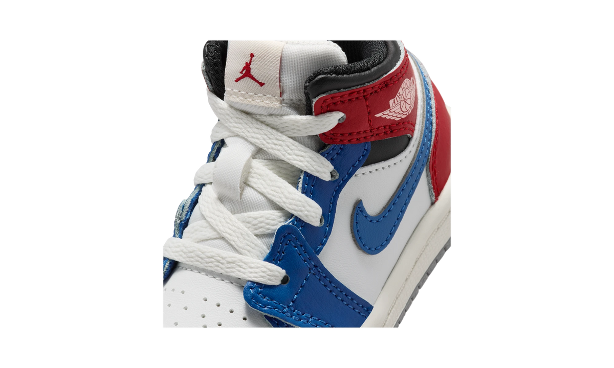 Air Jordan 1 Mid True Blue Varsity Red (TD)