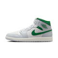 Air Jordan 1 Mid White Pure Platinum Pine Green