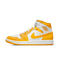Air Jordan 1 Mid White University Gold