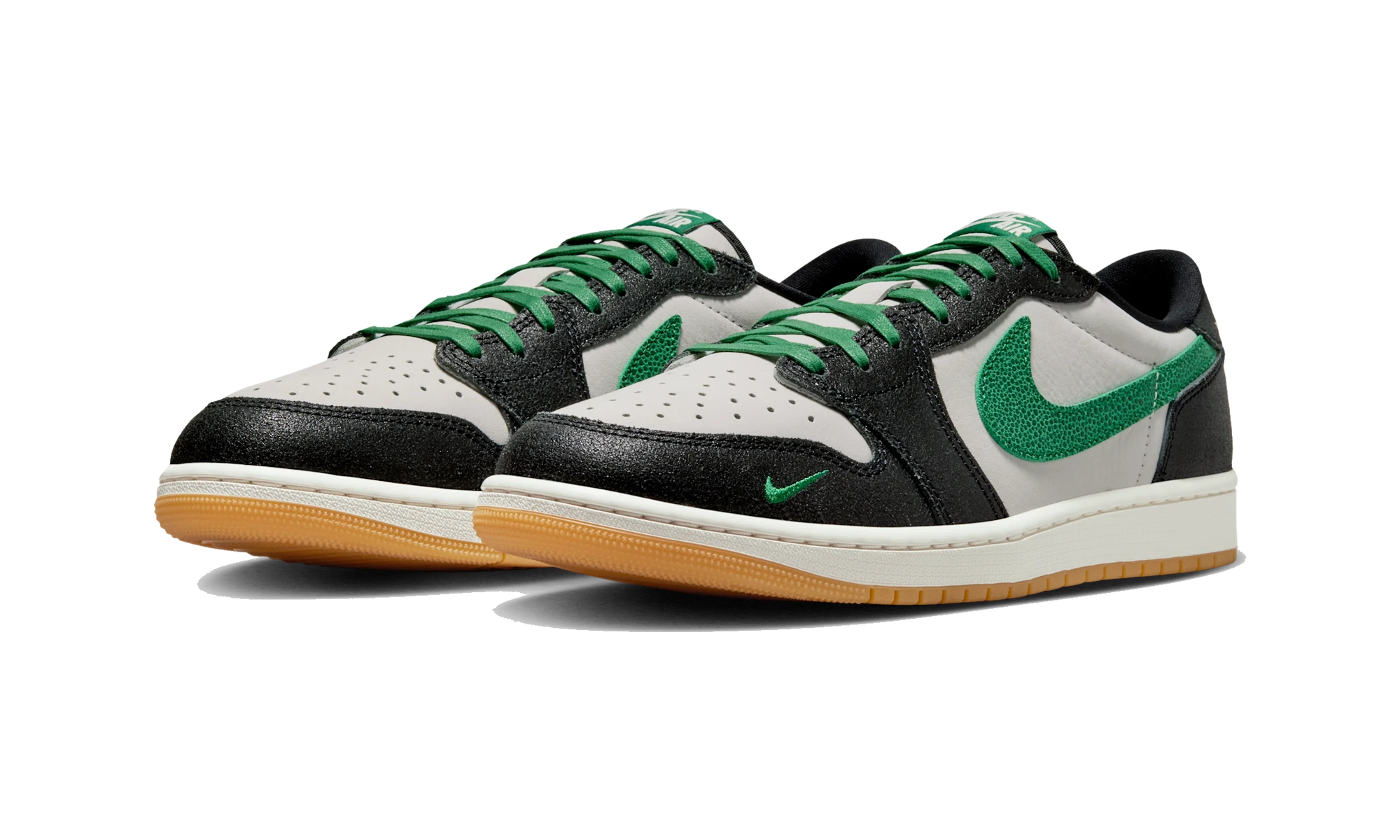 Air Jordan 1 Retro Low OG Phantom Pine Green
