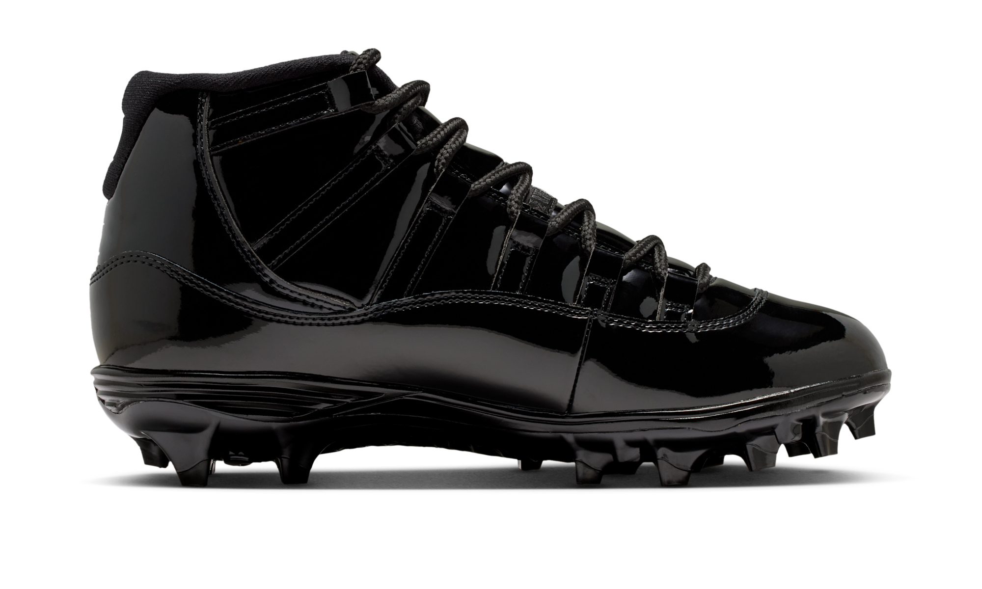Air Jordan 11 Mid TD Cleat Patent Black