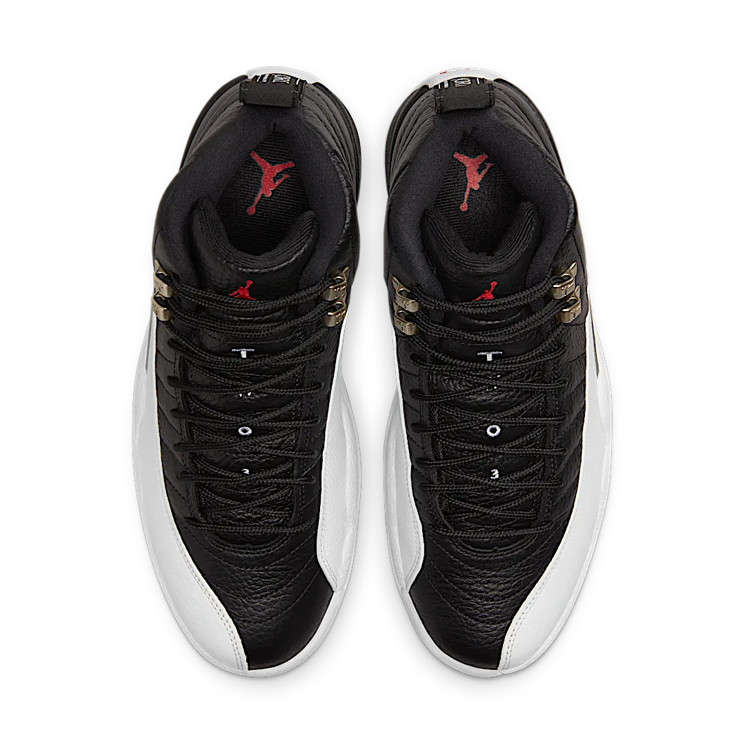 Air Jordan 12 Retro Playoffs (2022), Black/Varsity Red-White (CT8013-006 / 153265-006)