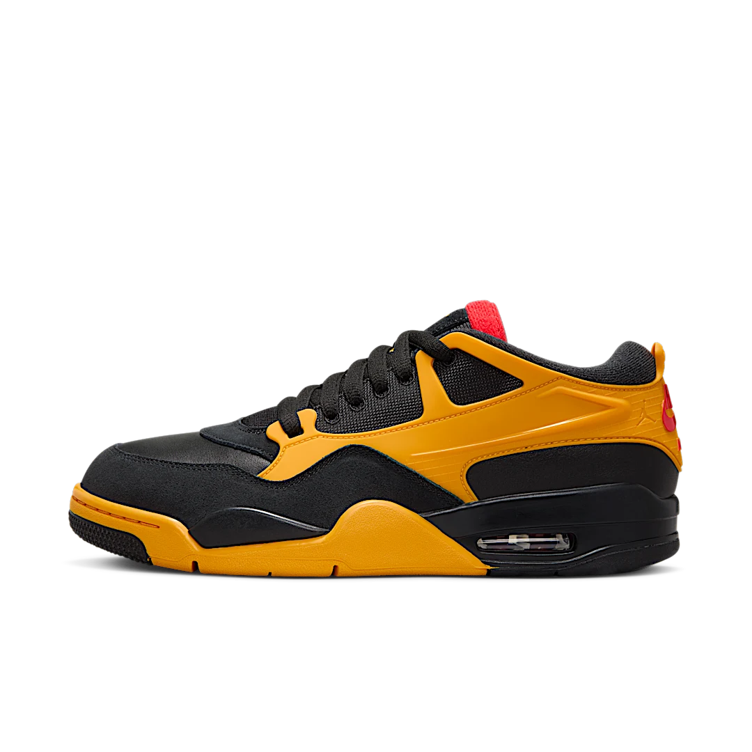 Air Jordan 4 RM Bruce Lee, Black/Comet Red-Del Sol (FQ7939-007)
