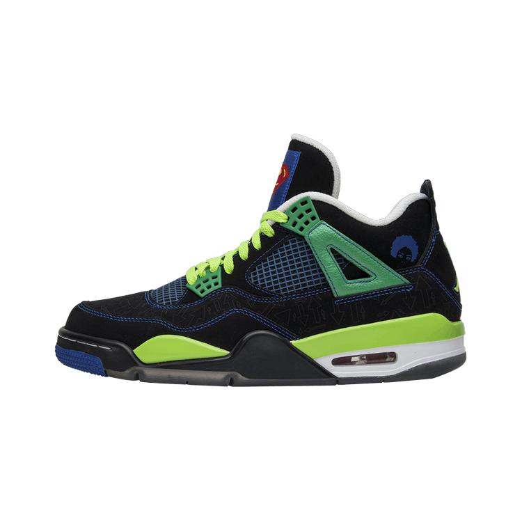 Air Jordan 4 Retro Doernbecher, Black/Old Royal-Electric Green-White (308497-015)