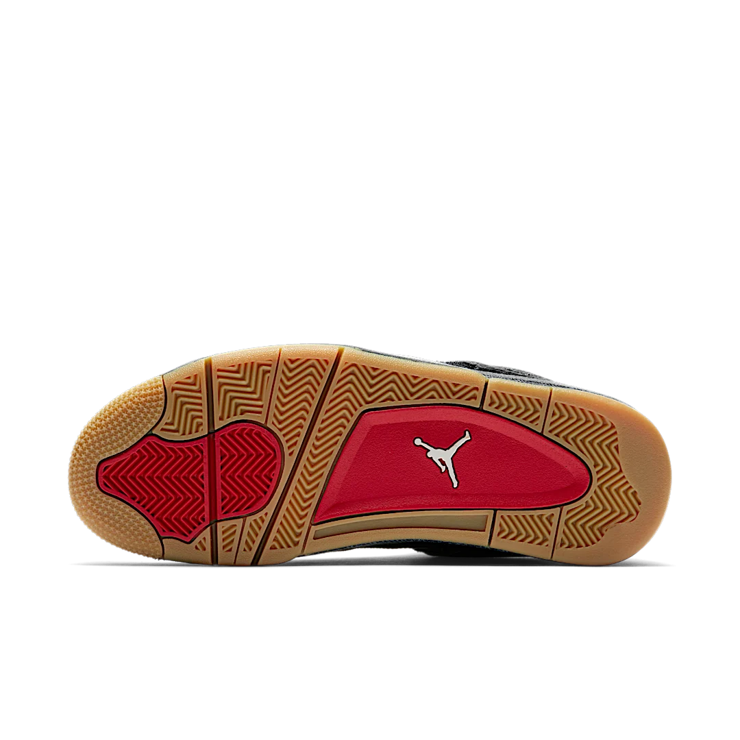 Air Jordan 4 Retro Levi's Black (Levi's Tag), Black/Black-Black (AO2571-001)