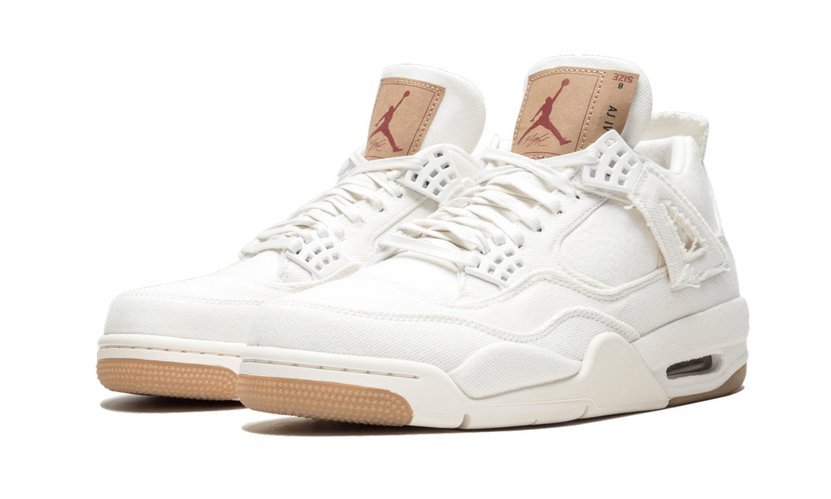 Air Jordan 4 Retro Levi's White (Blank Tag)