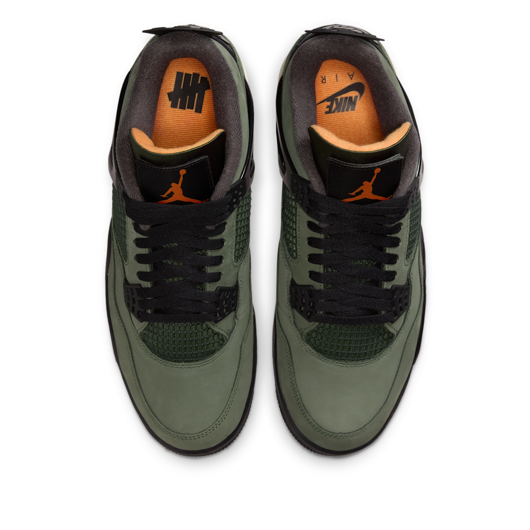 Air Jordan 4 Retro OG SP Undefeated (2025), Deep Green/Clementine/Black/Sail (IB1519-200)