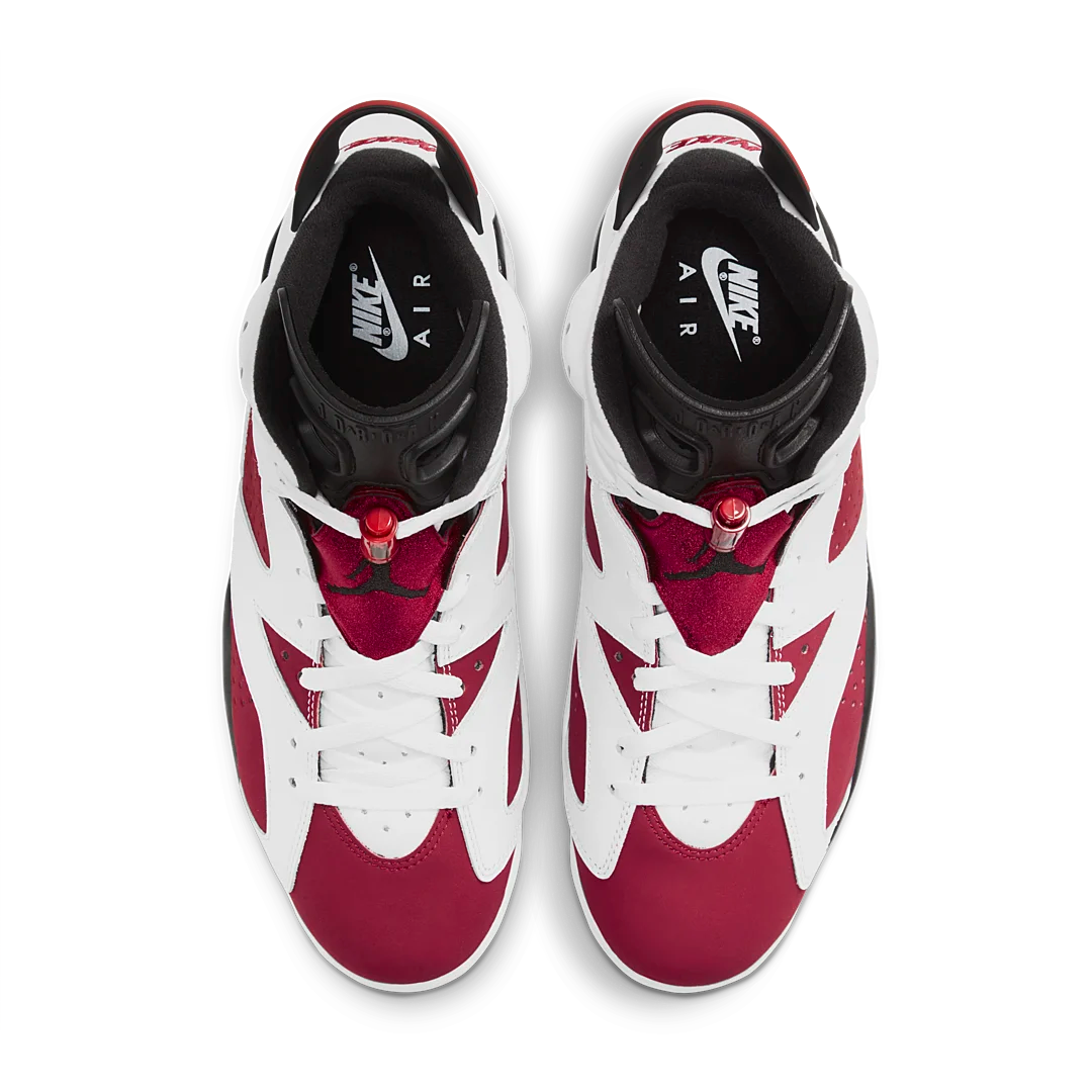 Air Jordan 6 Retro Carmine (2021), White/Black-Carmine (CT8529-106 / 384665-106)