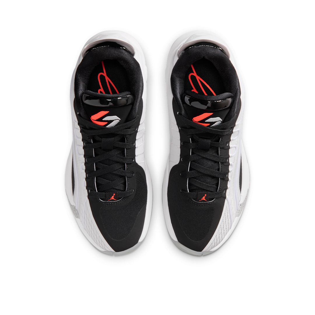 Air Jordan Luka 4 White Cement, White/Black/Wolf Grey/Bright Crimson (HJ5225-101)