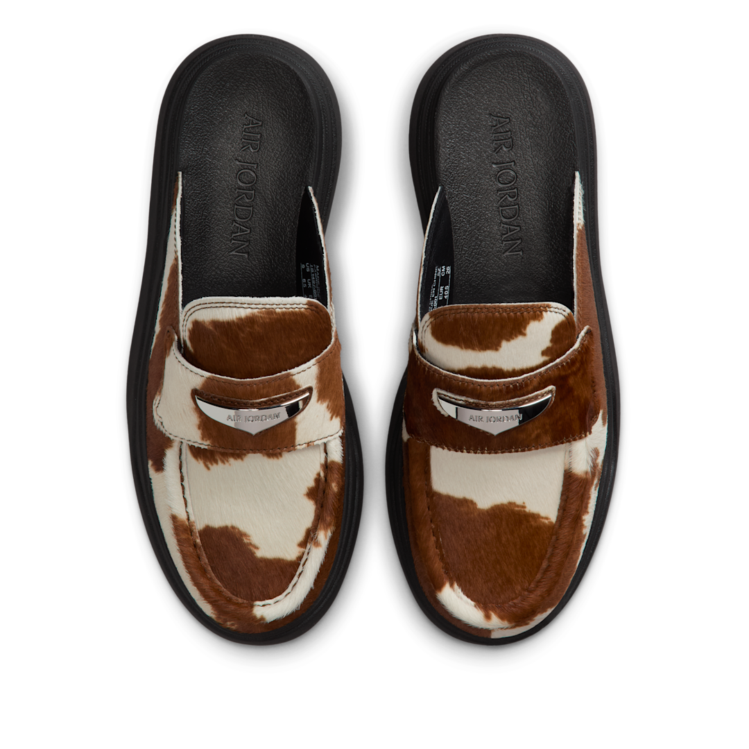 Air Jordan Mule Cow Print, Black/Baroque Brown/Metallic Silver (IB1497-001)