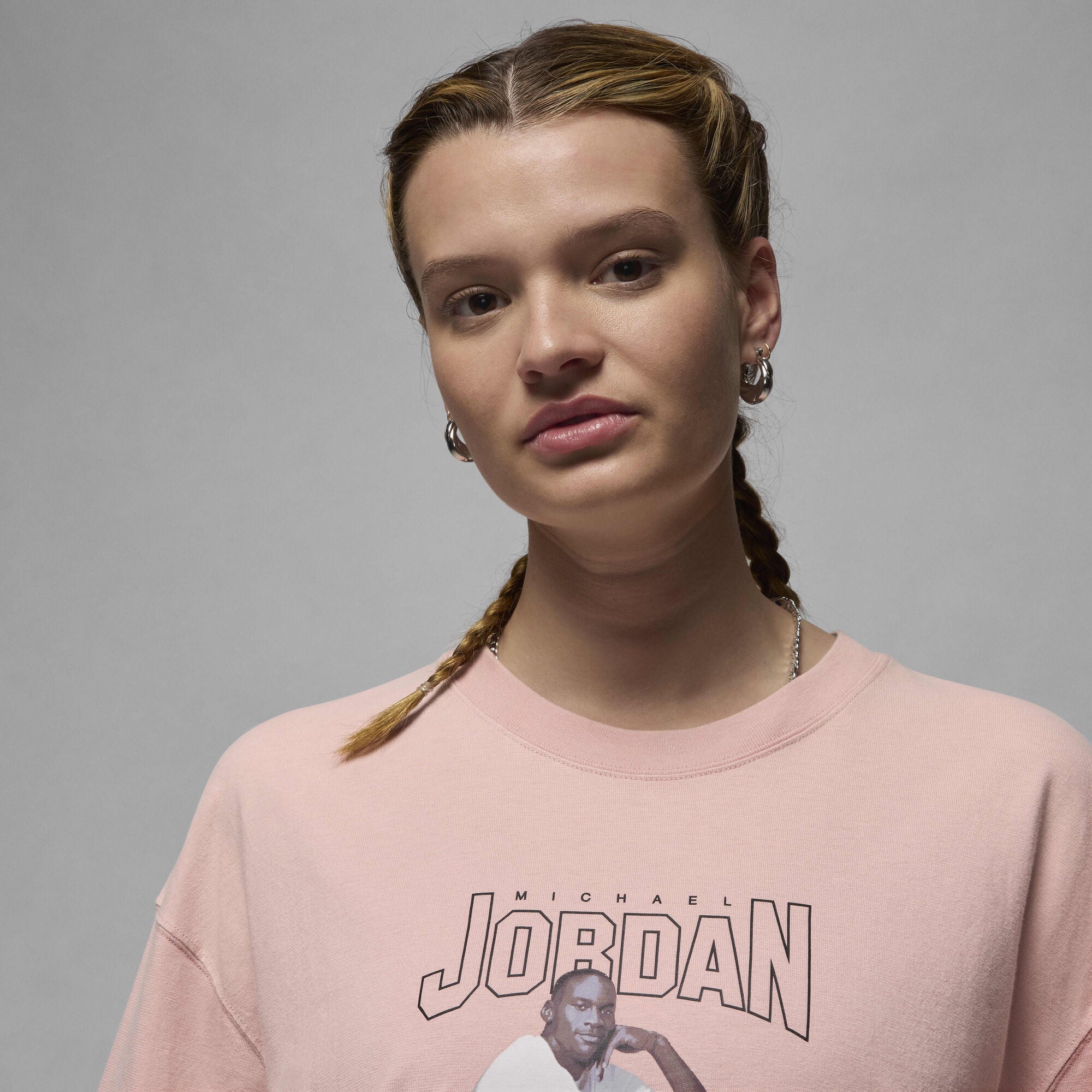 Air Jordan Oversized Graphic T-Shirt Pink Glaze - Sneak