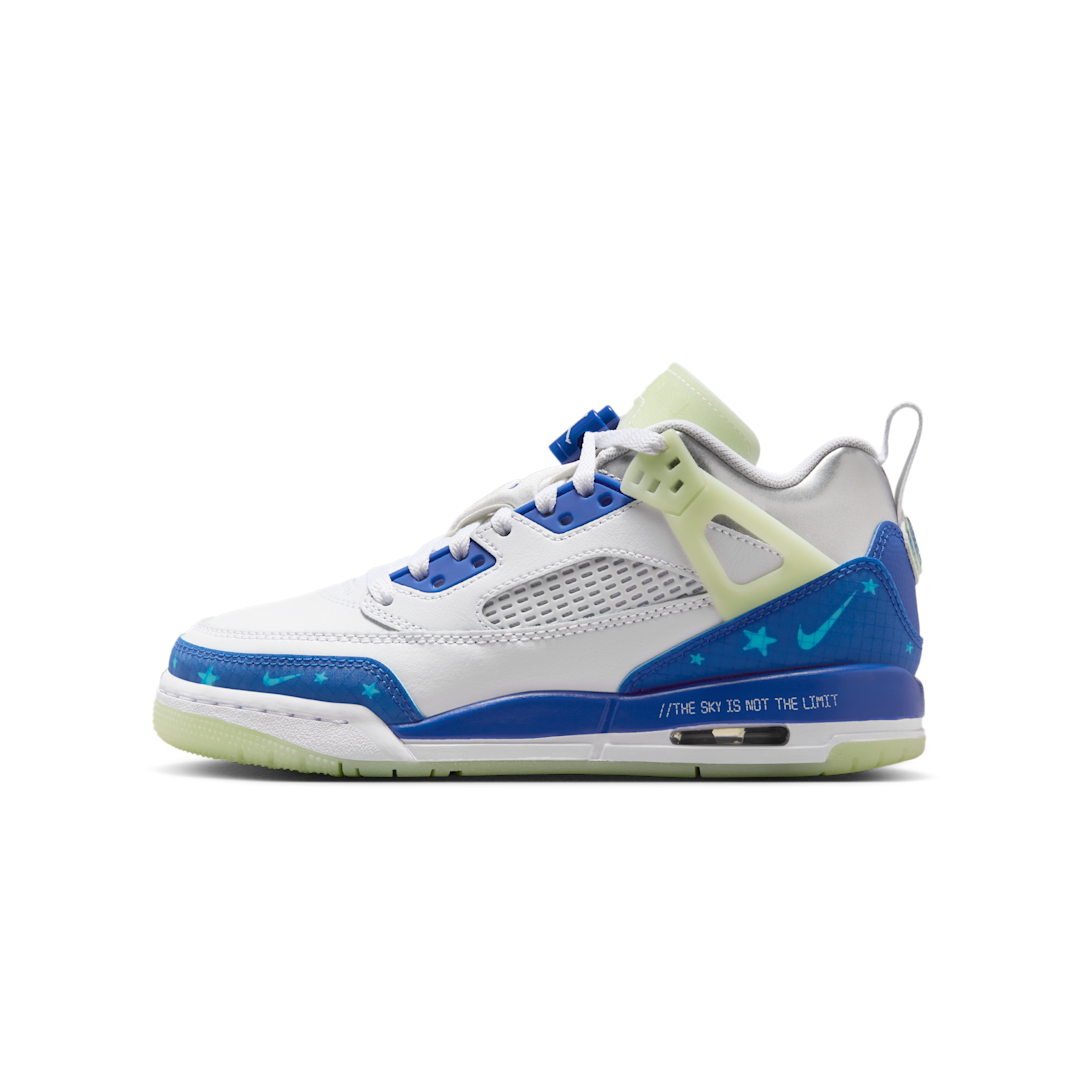 Air Jordan Spizike Low The Sky Is Not The Limit, White/Volt Tint/Metallic Silver/Hyper Royal (HJ5979-100)