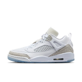 Air Jordan Spizike Low White Metallic Silver Barely Blue Neutral Grey