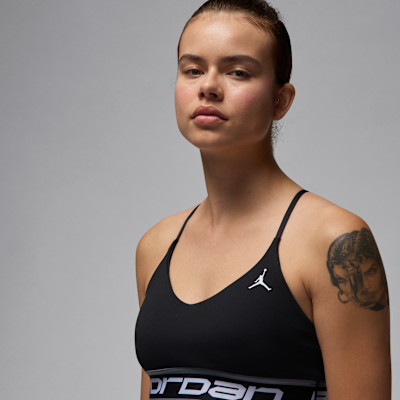 Air Jordan Sport Indy Light-Support Sports Bra Black/Stealth/Black/White