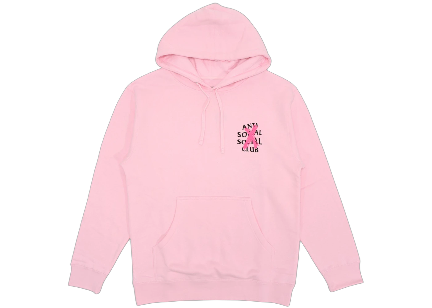 Anti Social Social Club Cancelled Hoodie Pink