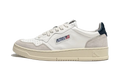 Autry Medalist Leather Low White Black Beige