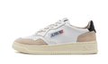 Autry Medalist Leather Low White Black Beige