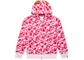 BAPE ABC Camo Shark Full Zip Hoodie Pink