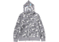 BAPE City Camo Shark Full Zip Hoodie (SS24) Gray