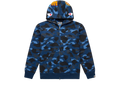 BAPE Color Camo Shark Full Zip Hoodie Blue