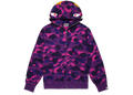 BAPE Color Camo Shark Full Zip Hoodie Purple
