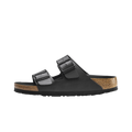 Birkenstock Arizona Birko Flor Black Black Foot Bed