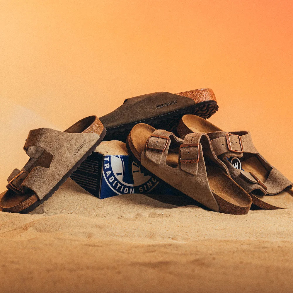 Birkenstock Arizona Soft Footbed Suede Taupe