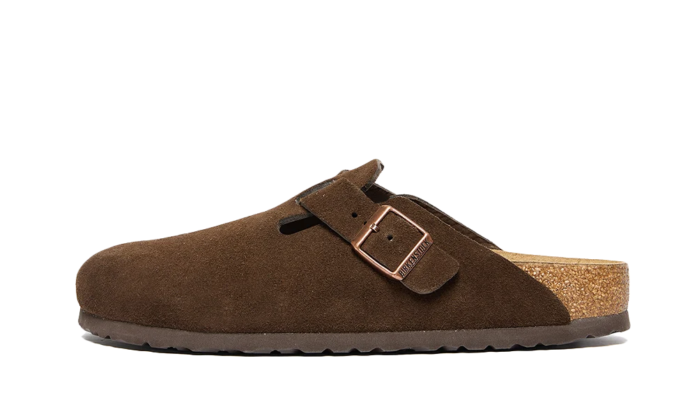 Birkenstock Boston Soft Footbed Suede Mocca