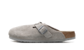 Birkenstock Boston Soft Footbed Suede Stone Coin