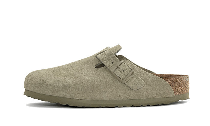 Birkenstock Boston Suede Faded Khaki